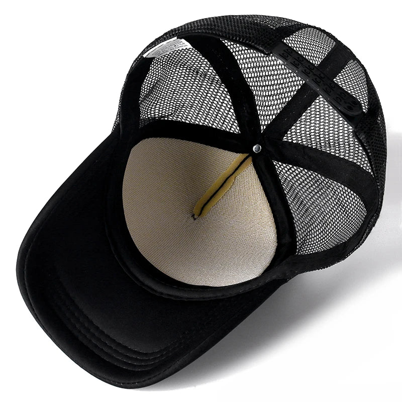 1 PCS Unisex Plain Mesh Baseball Cap Adjustable Snapback Hats