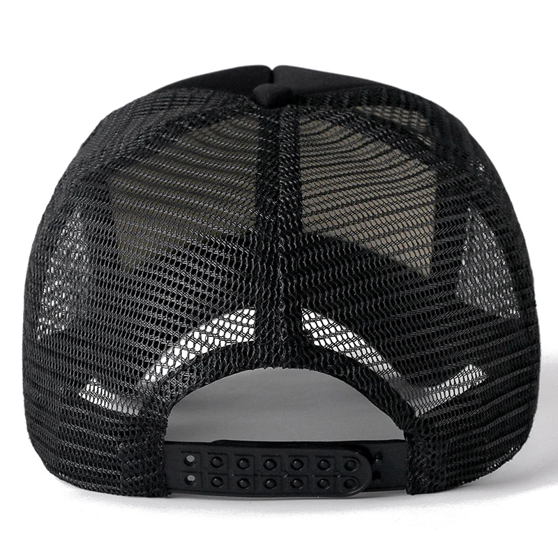 1 PCS Unisex Plain Mesh Baseball Cap Adjustable Snapback Hats